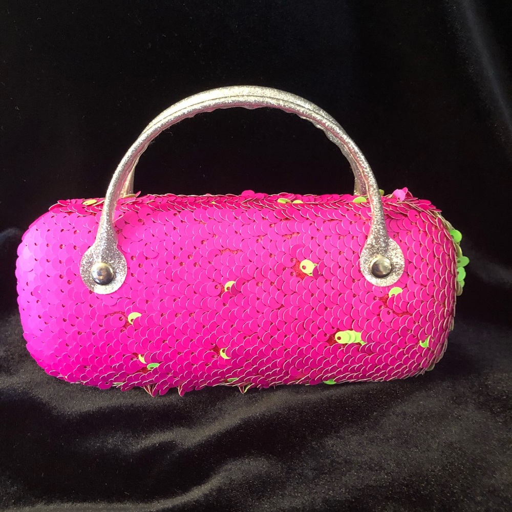 Sequin Eyeglass Hard Cover Case